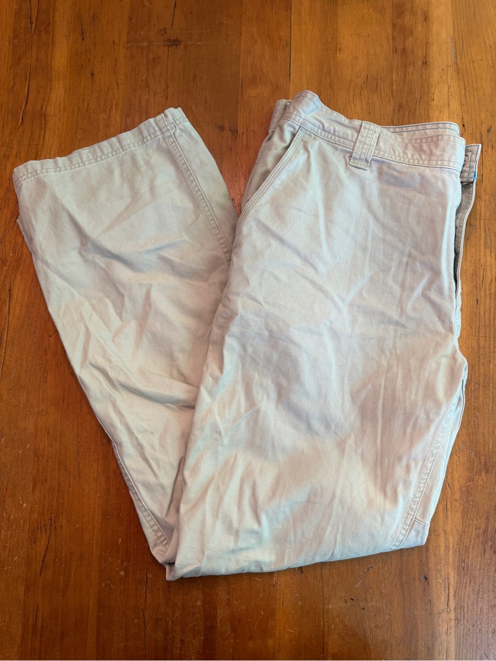 Columbia Omni-Shield Beige Twill Pants Men's 42 Regular Fit Mid Rise Straight